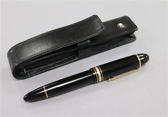 A Mont Blanc Meisterstuck no.149 fountain pen